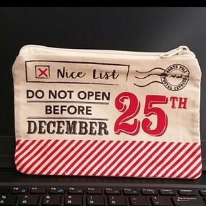 Zippered Cloth Pouch - Christmas Theme